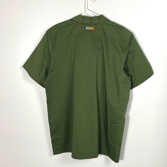 5.11 Tactical Men's Flex-tac TDU Green Ripstop Short Sleeve Shirt size XL - Picture 8 of 12